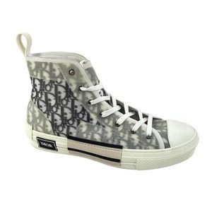 Christian Dior Mens Size 10 B23 Hightop White Oblique Dust Bag No Box NEW